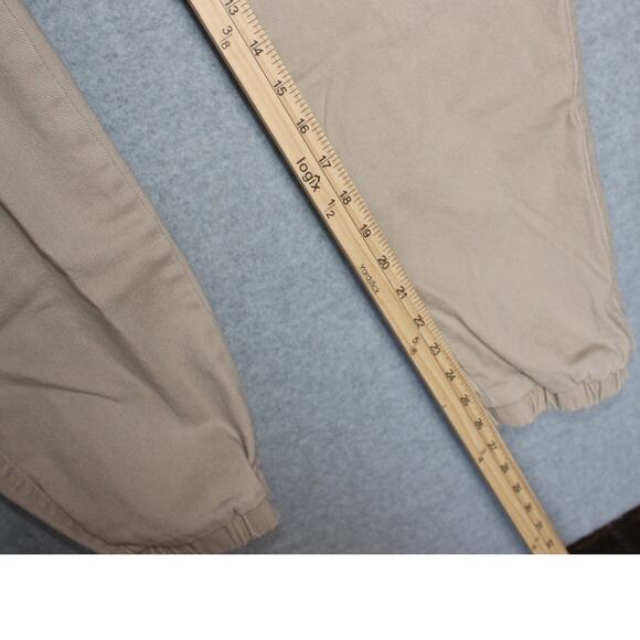 Mens Forever 21 Beige Drawstring Joggers Heavy cotton/spandex‎ blend Size Large - Picture 4 of 6